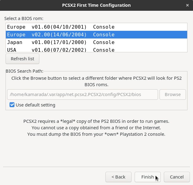playstation 2 emulator linux