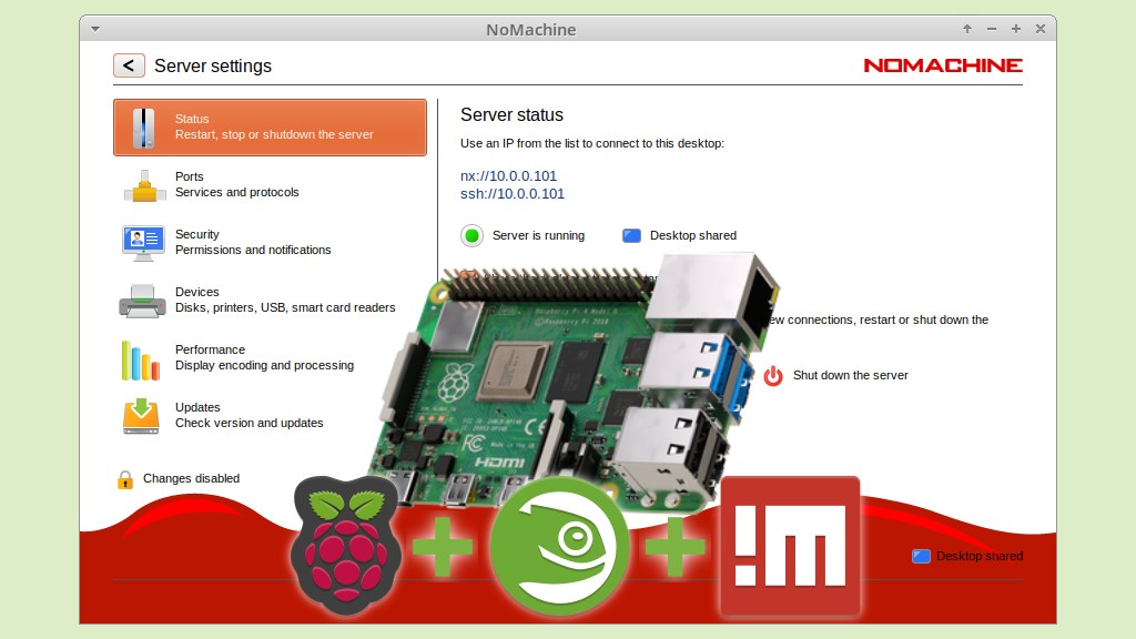 nomachine for raspberry pi